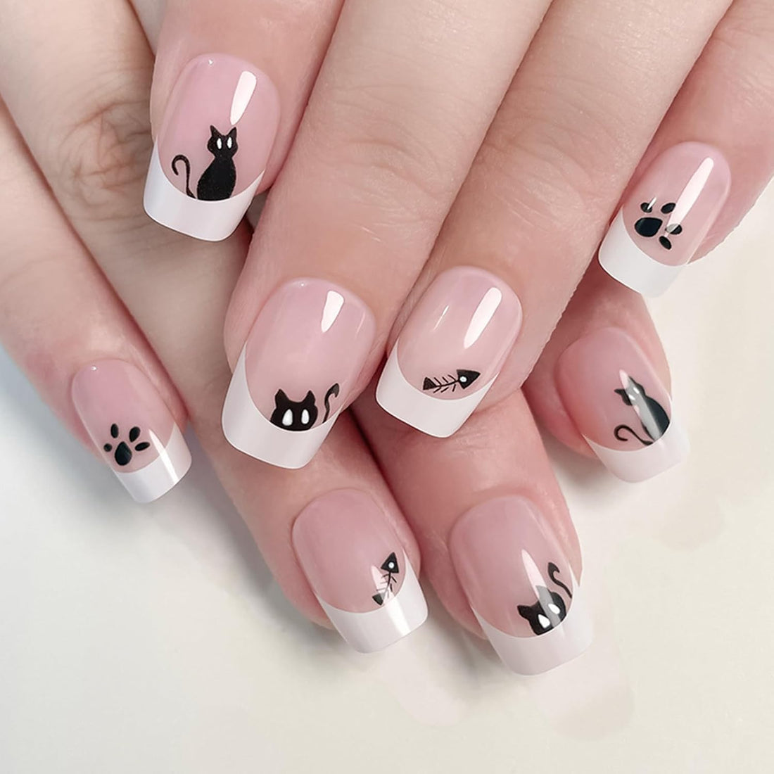 The Cutest Cat Press-On Nails on Amazon Under $10