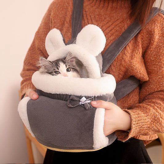 Cosy Cat Backpack and Indoor Cat Bed Combo