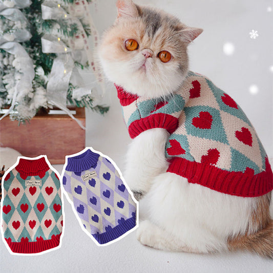Christmas Cat Love Sweater Outfit